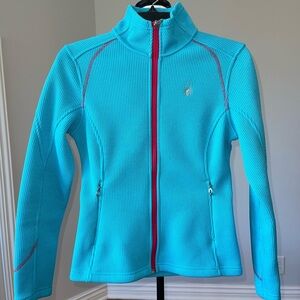 Spyder women's size small aqua blue zip up jacket gorpcore ski snow granola girl